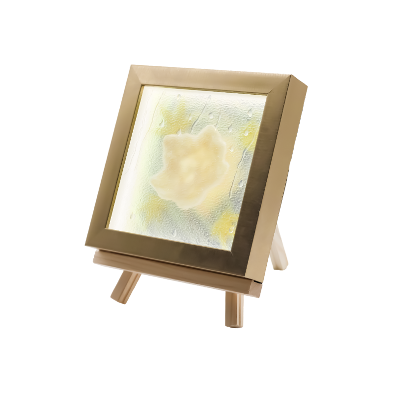 Square Light Yellow Maple Leaf Art Light - Maple Frost