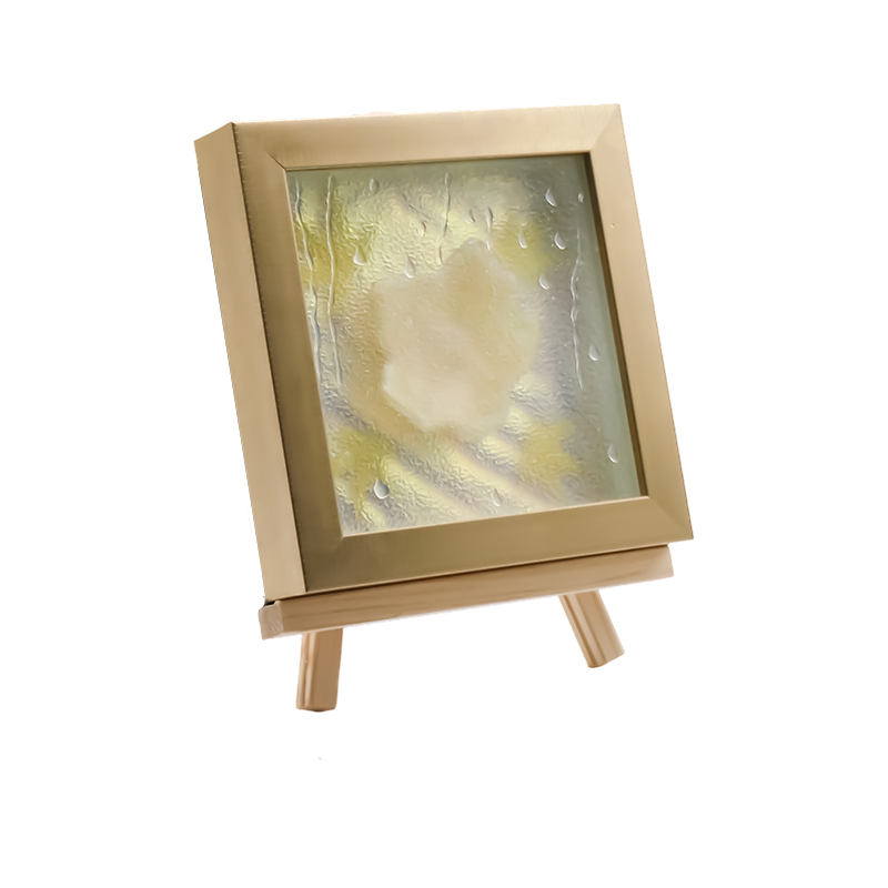Square Light Yellow Maple Leaf Art Light - Maple Frost