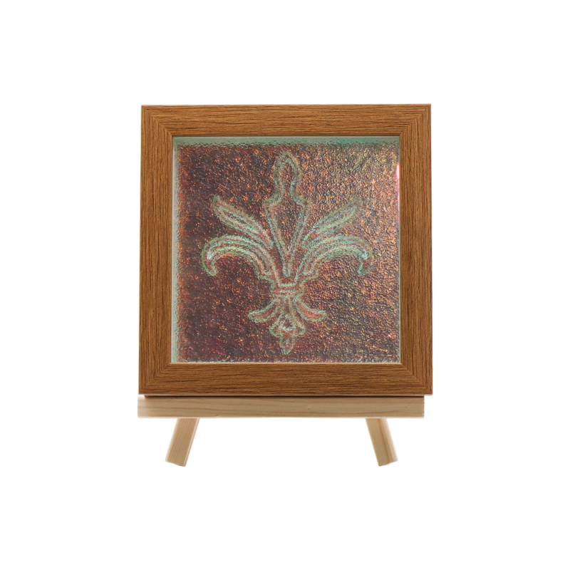 Square pink at purple petal texture crystal lamp-Bulaklak ng Eden