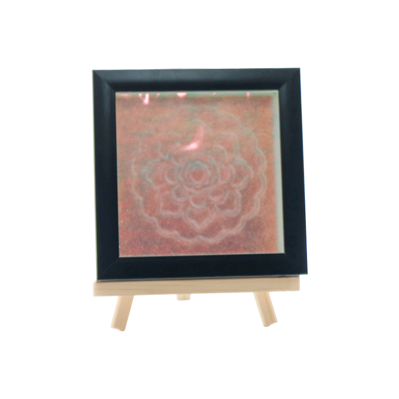 Asul na pattern ng bulaklak puting kristal na lampara - Tianxiang Ripples