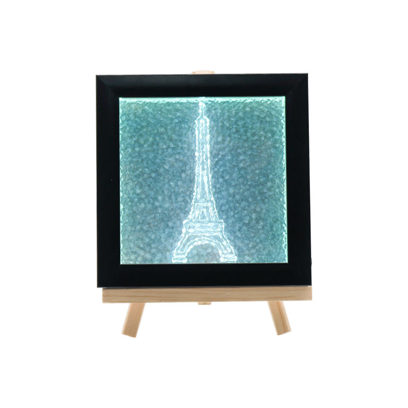 Azure Eiffel Tower Textured Crystal Chandelier - Phantom Tower