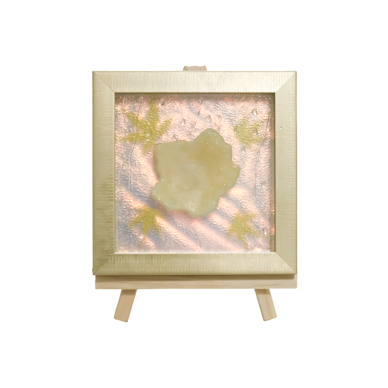 Square Light Yellow Maple Leaf Art Light - Maple Frost