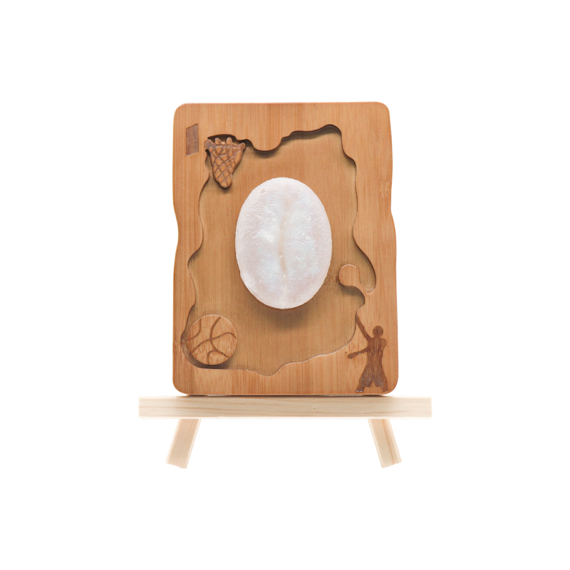 Walnut color sports style relief wood art lamp- malakas na hangin na humahabol sa anino/asul na apoy arc light