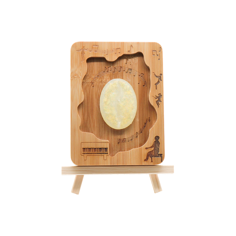 Hindi regular na relief frame music wood art light-bean sound time