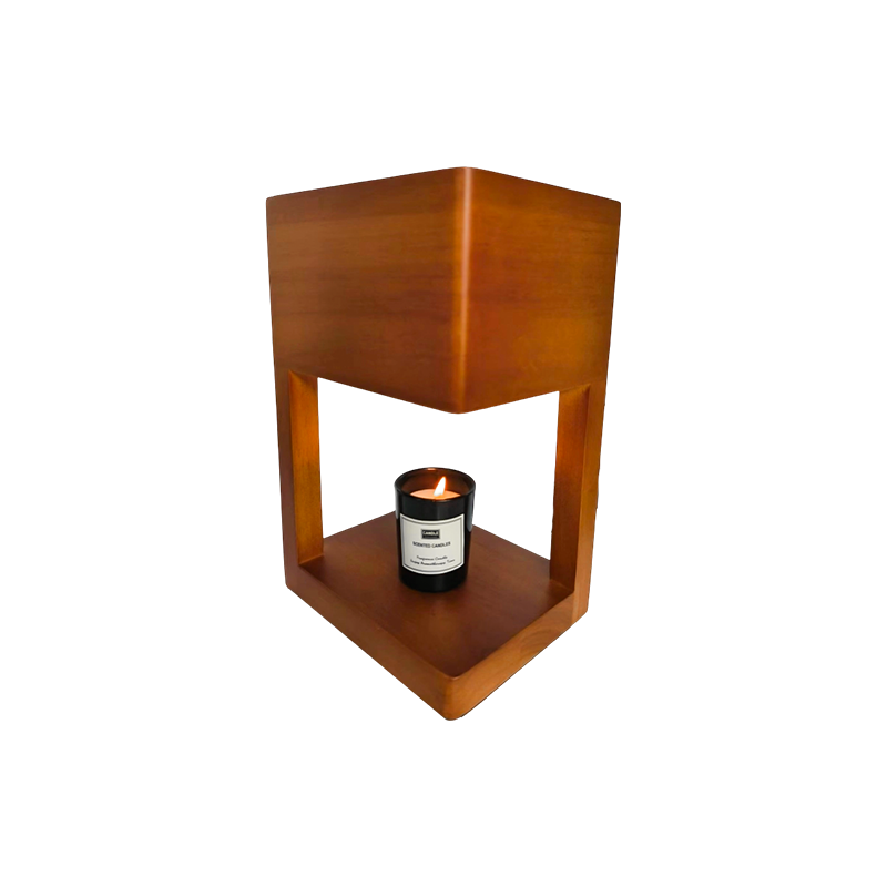 Candle Warmer Lamp With Simple Geometric Frame - Tahimik na Sulok