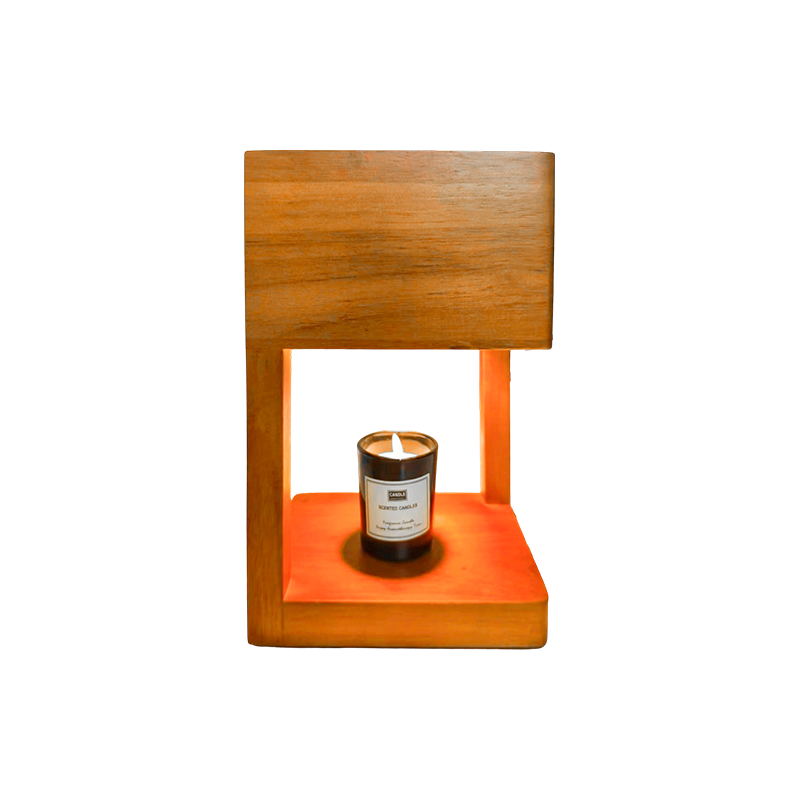 Candle Warmer Lamp With Simple Geometric Frame - Tahimik na Sulok