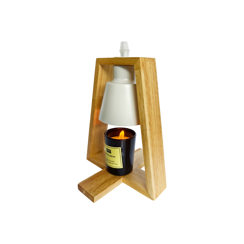 Minimalist Wooden Candle Warmer Lamp - Warm Isle